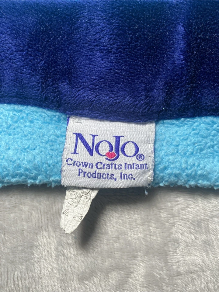 NOJO Baby Blanket Robot Green Orange Gears Blue Fleece Plush Soft Lovey 30”x40” - Image 3 of 3
