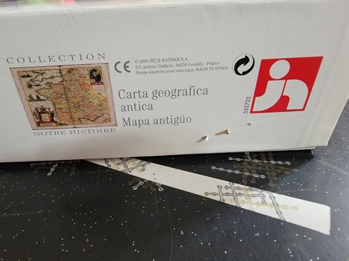 Rompecabezas Nathan vintage 3000 piezas carta antigua cinco estaciones - Bélgica - Imagen 5 de 11