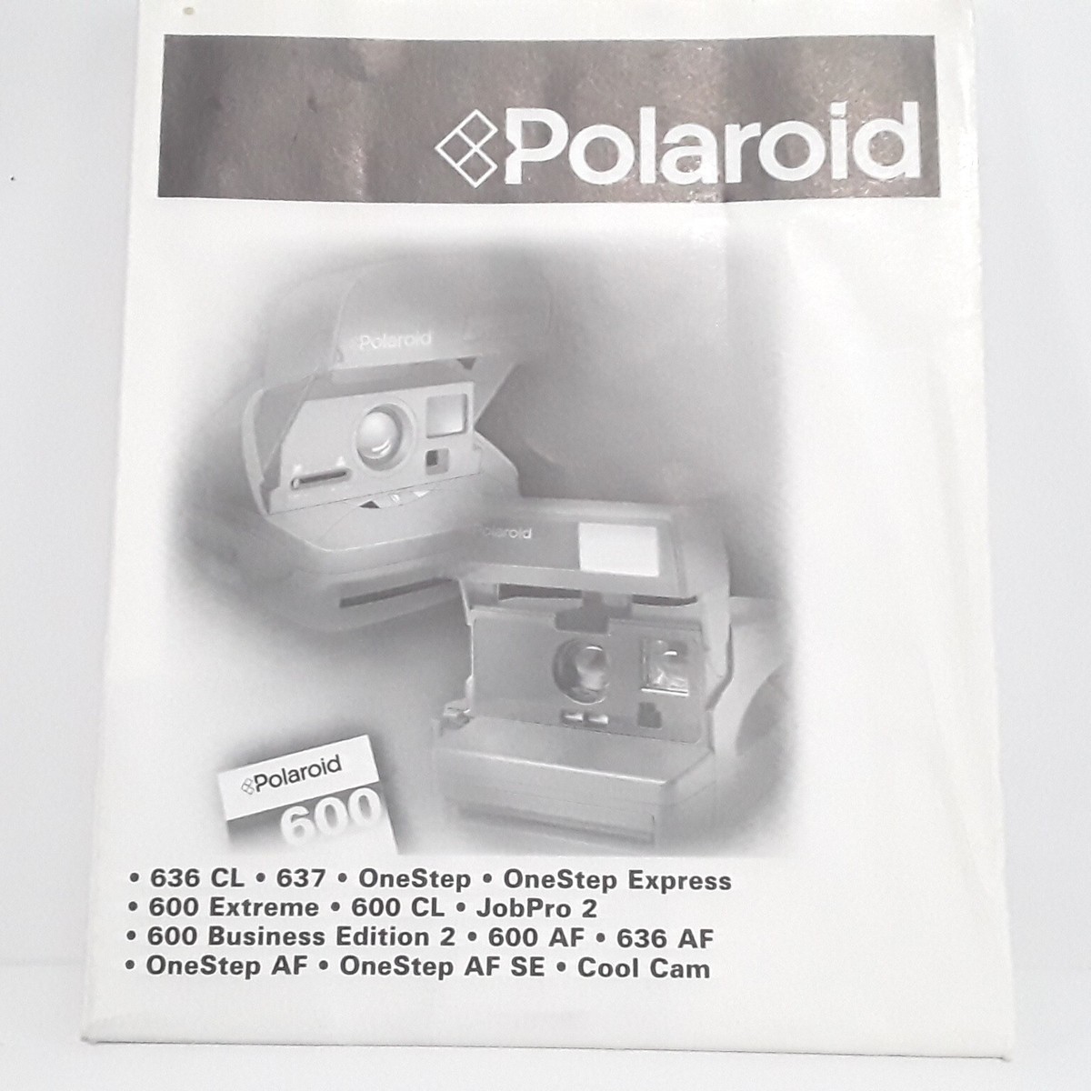 Polaroid 600 OneStep Express JobPro 636 Cool Cam Camera Manual