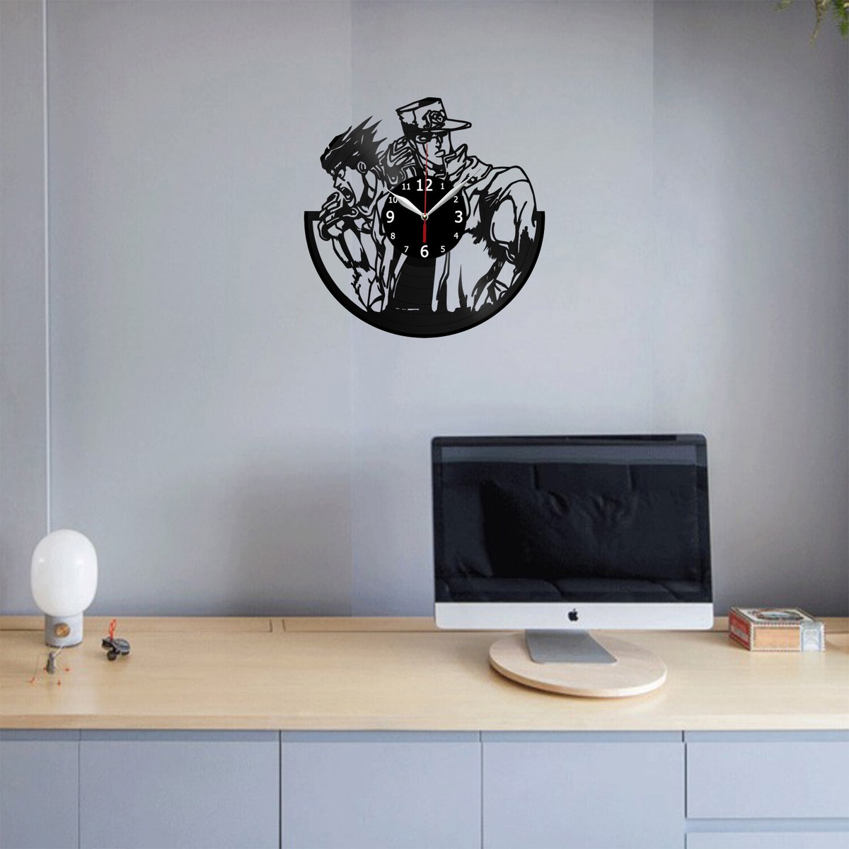 Jojo Bizarre Adventure Vinyl Record Wall Clock Decor Handmade 6423