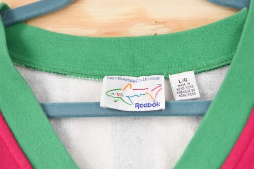 Vintage Greg Norman x Reebok Lions Paw Links RARE!! Fleece Sweater Vest Mens L - Picture 10 of 12