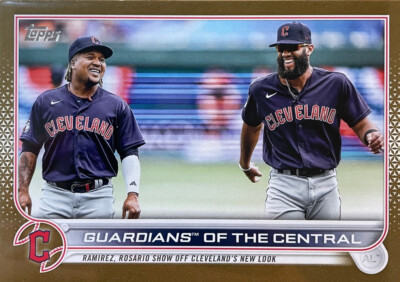 2022 Topps Update #US302 Jose Ramirez/Amed Rosario GOLD Parallel #/2022