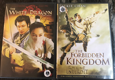 Double feature dvd - The white dragon + Forbidden Kingdom (english-french audio)