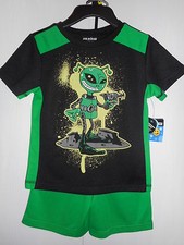 Joe Boxer Boys Pajama Set Shorts Summer Polyester Youth Size XS 4/5 NWT