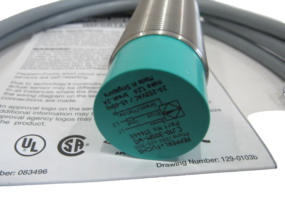 NEW PEPPERL+FUCHS CJ10-30GM-WO PROXIMITY SWITCH CJ1030GMWO - Image 3 of 4