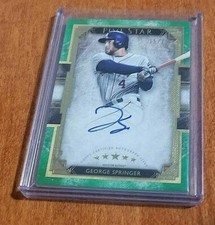 George Springer 2018 Topps Five Star World Series Astros 15/15 Autograph Rare!