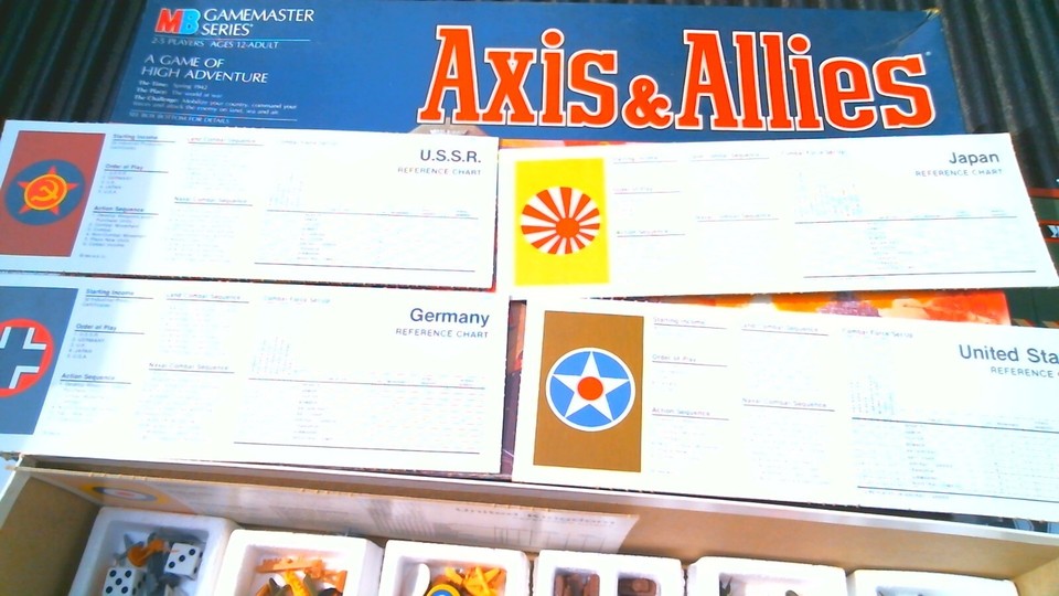 1984 Milton Bradley Axis & Allies Spring 1942 & 1941 War Strategy Board
