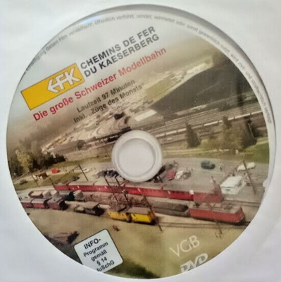 VGB  DVD -   Chemins de Fer du Kaeserberg - Schweizer Modellbahn