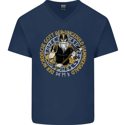 A Viking Man Mens V-Neck Cotton T-Shirt - Picture 41 of 43