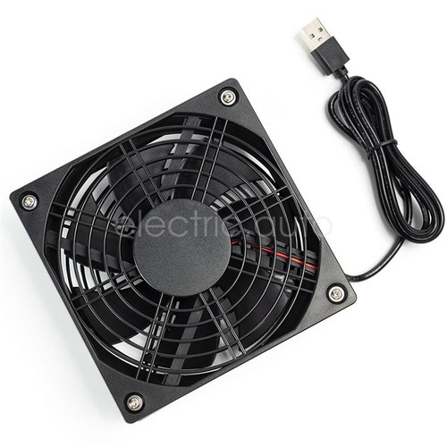 DIY TV Routers Set-top Boxes Fan Cooler Cooling Silent 120mm Fan DC 5V USB - Picture 10 of 11