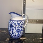 Ralph Lauren large jug/Vase blue and white ceramic
