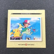 Pikachu Pokemon Sticker Compact Seal Japanese Very Rare Japan F/S11