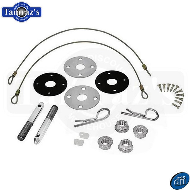 7072 Chevelle SS Cowl Induction Hood Pin Clip Cable Hold Down Kit Dynacorn for sale online eBay