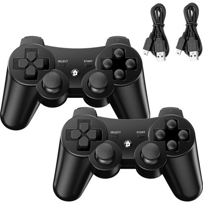 Controller, PS3, 2er Pack, Wireless, Bluetooth, Dual Shock, Rechargable, Gamepad