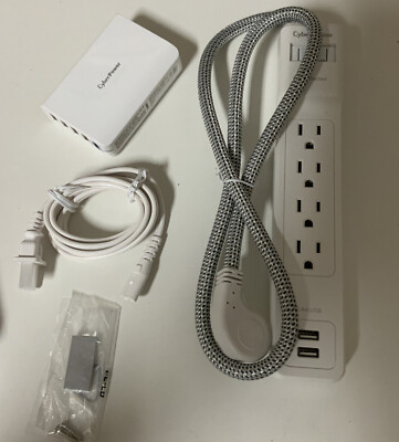   CyberPower & Charge multiple USB Ports 2 pack,   As Shown