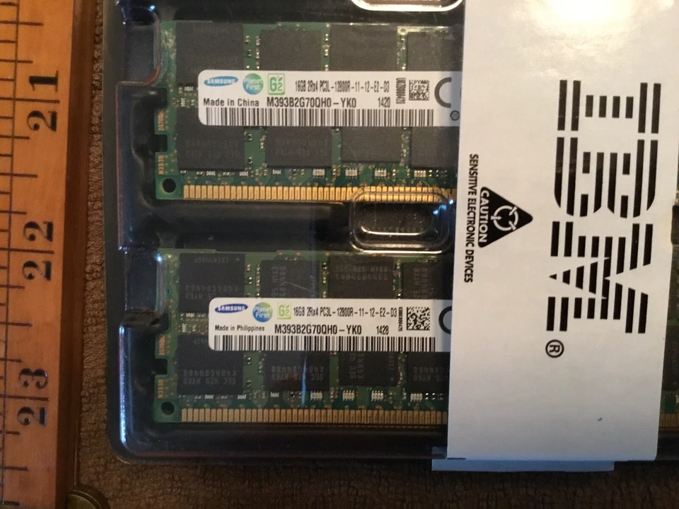 39M5812 - IBM 4GB Kit (2 x 2GB) PC2-3200 ECC DIMM Memory Upgrade Open - Image 3 of 3