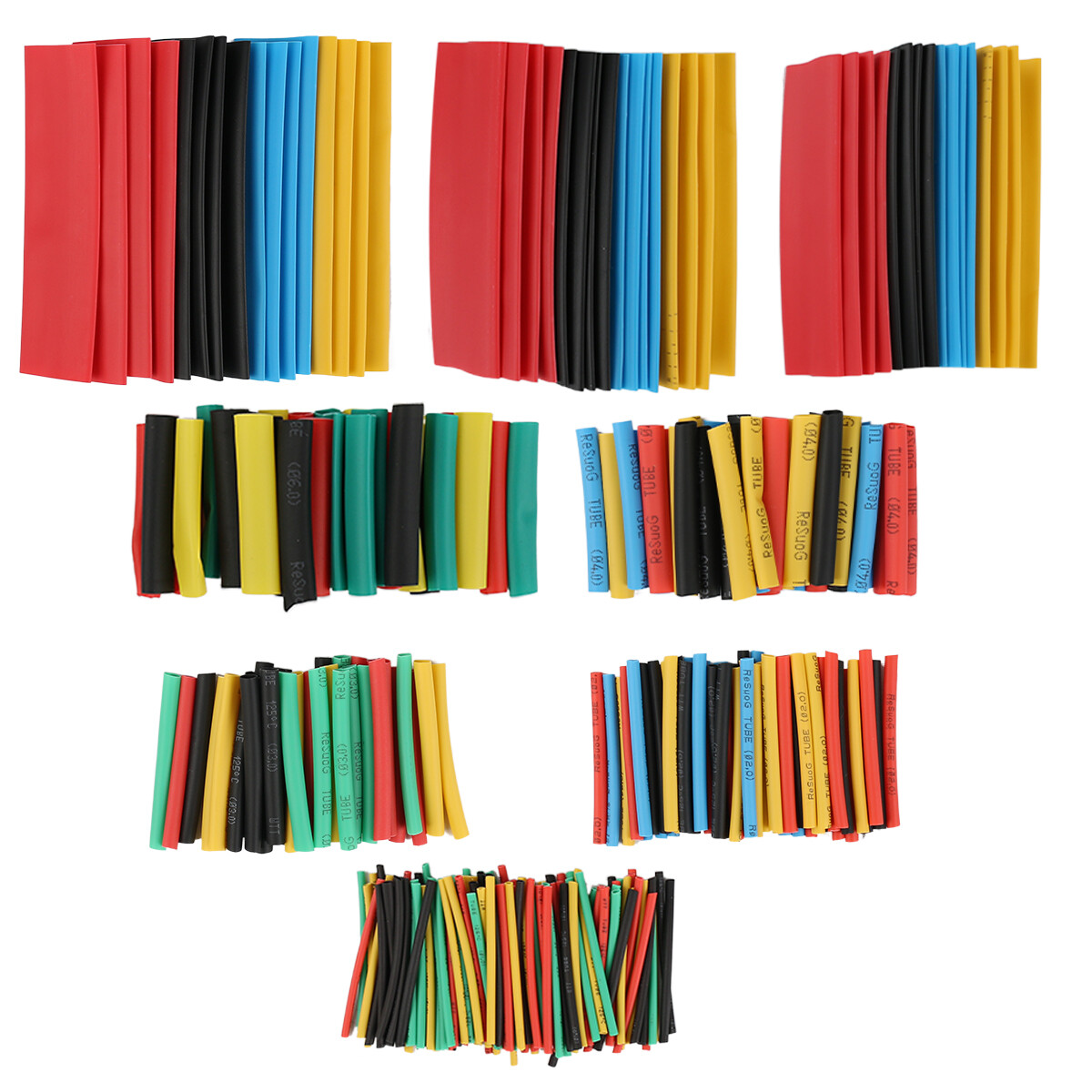328X Heat Shrink Tube 8 Sizes Wrap Sleeve Set for car cables Electrical