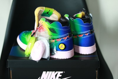Size 6 - Jordan 1 Retro OG High x J Balvin Tie Dye for sale online 
