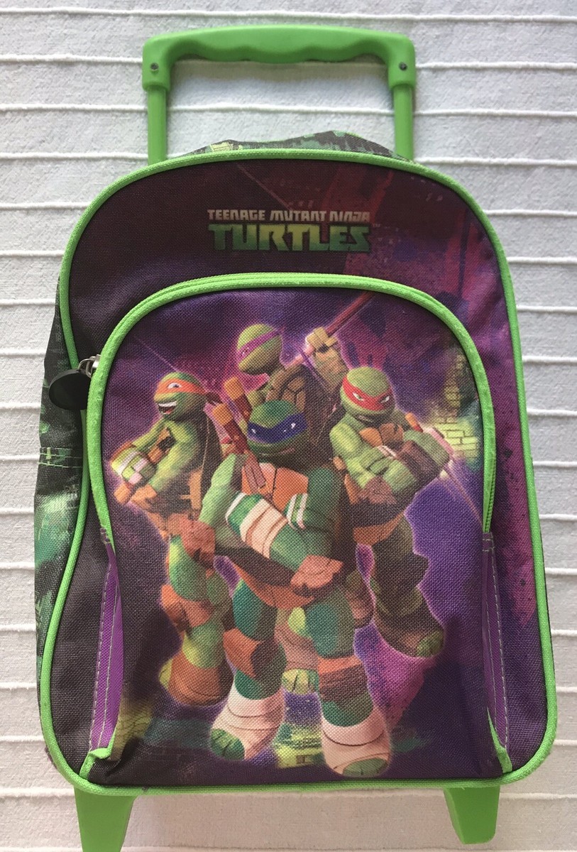 Mini Trolley Zaino Asilo Scuola Viaggio Tartarughe Ninja Teenage