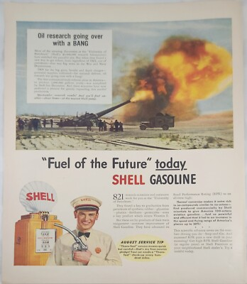 #ad 1941 Shell Gasoline Vintage Ad 14 x 10 fuel of the future $1.95