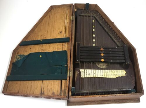 Antik Theodor Meinhold Autoharp mit Etui BD856 - Bild 2 von 10
