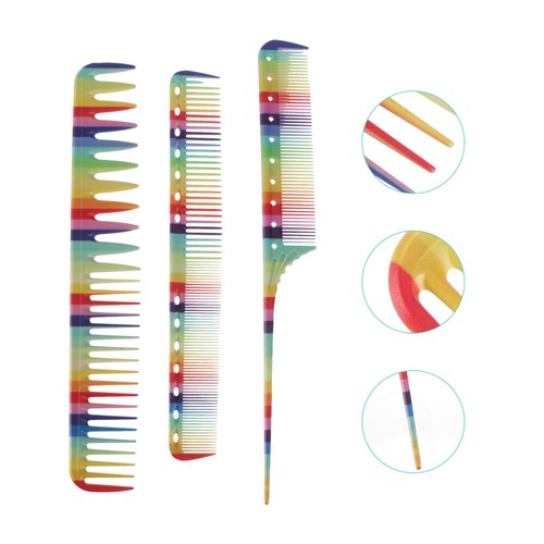 3-teiliges Styling-Kamm-Set – Haarkämme Für Lockiges & Dickes Haar (inkl. Ölkopfkamm & Grätenkamm)