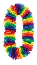3 x HAWAIIAN JUMBO LEI 40 INCH FANCY DRESS ACCESSORY
