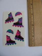 Mrs. Grossman's ROLLER BLADES & HELMETS 2 Mods Each Mod 2" X 1.5" NOS
