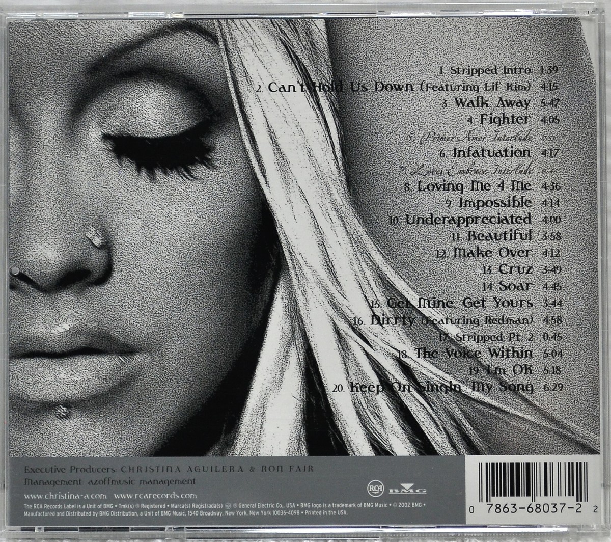 米2discs LP Christina Aguilera Stripped 07863680371 RCA, BMG /00520 Stripped (Vinyl): AGUILERA,CHRISTINA: Amazon.ca: Music