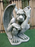 Gargoyle 4 Figur Aus Steinguss Fantasy Mystisch Patiniert Frostfest PO-483