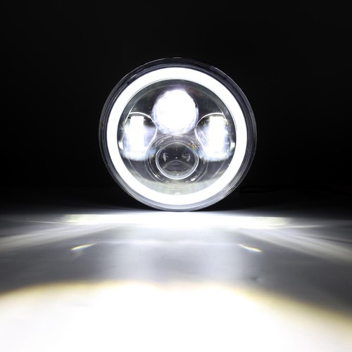 Pair 7" Inch LED Headlights Round HI/LO Sealed Beam for Chevy Pickup Truck 3100 - Picture 8 of 12