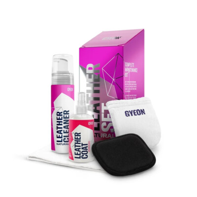 Gyeon Q²M Leather Set Mild - Lederreiniger, Tuch, Bürste & Pad