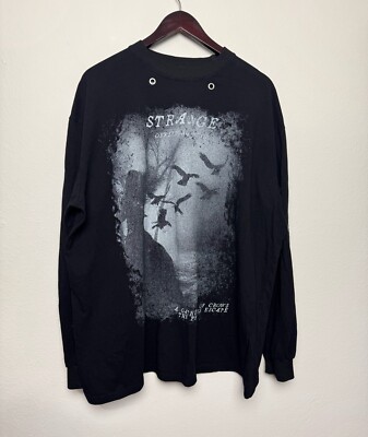 Kirin Strange Men's Black Long Sleeve Shirt Black XL Crows