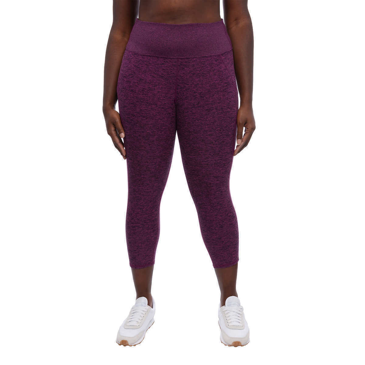 Kirkland Signature Ladies' Brushed Capri Legging with Pockets | A34