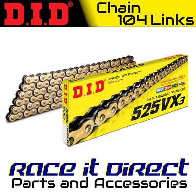 DID Kette für Ducati 998 Monster S4R Testastretta 2007 gold VX3