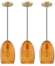 3 Pack 1 Light Mini Hanging Indoor Kitchen Island