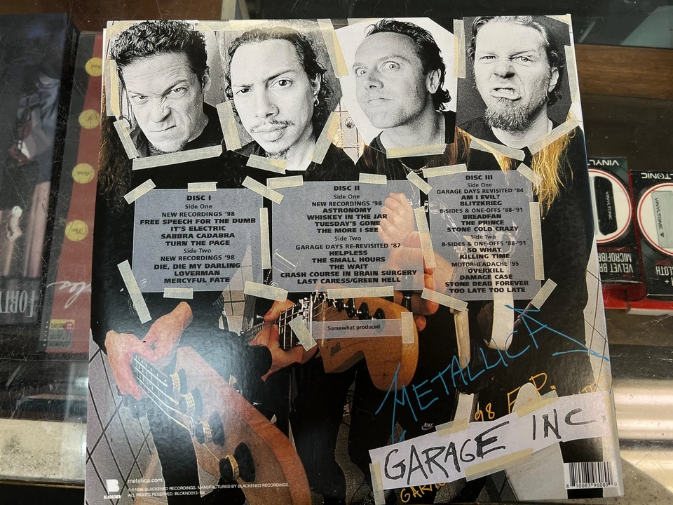 METALLICA GARAGE INC. LIMITED 3 LP 2022 FADE TO BLUE VINYL VG++ - Image 3 of 3