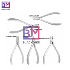 5 Pc Orthodontic Pliers Set – Tear Drop, Vertical & Horizontal Hole Punch