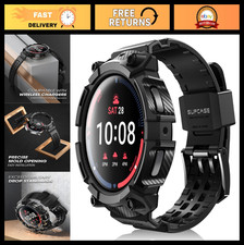 Rugged 45mm Galaxy Watch 5 Pro Band Case - Military-Grade Protection, Adjustab