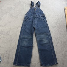 Vintage Oshkosh Bgosh Size 6T Made USA Denim Worn Bib Overalls Vestbak