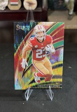 2025 Panini Select - Club Level Christian McCaffrey #218 Black & Green Shock...