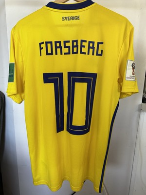 Schweden Heimtrikot WM 2018 vs England Forsberg #10 Large