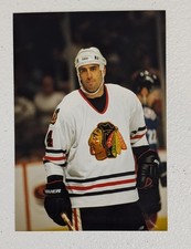 Keith Carney #4 - Chicago Blackhawks - Type 1 Original Photo - 1990's NHL Hockey