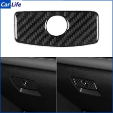 Real Carbon Fiber Co-pilot Glove Box Switch Cover Trim For Subaru Forester 19-24