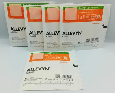 Allevyn Non-Adhesive Foam Dressing 10cm x 10cm – Pack of 5