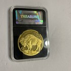 Collectors 2021- 1 Oz Gold plated Indian Head Buffalo Coin Copy — photo 5