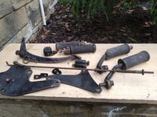   BSA BANTAM D7/10/14 FOOTREST PLATES/ PILLION RESTS/FOOTBRAKE WITH ROD ETC