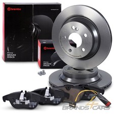 BREMBO BREMSSCHEIBEN Ø300 +BELÄGE +KONTAKT HINTEN FÜR MERCEDES GLK-KLASSE X204