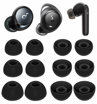 Compatible with Soundcore Space A40 Life P3 Ear Tips, Replacement Silicone Ea...