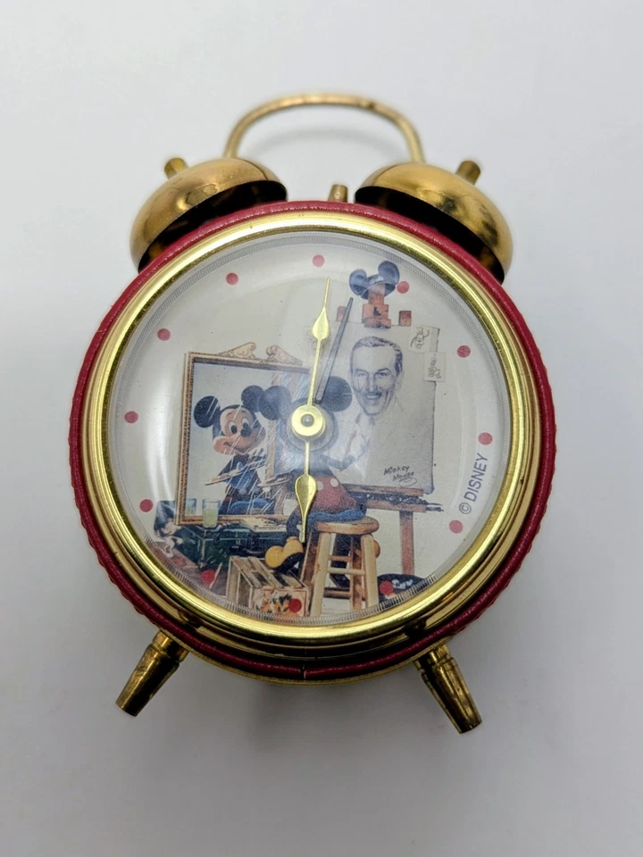 RARO RELOJ DESPERTADOR AUTORRETRATO MICKEY MOUSE Foto 2 de 4